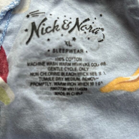 Nick & Nora Sock Monkey Pajama Pants XL Bowling Hammock Television - Picture 3 of 8